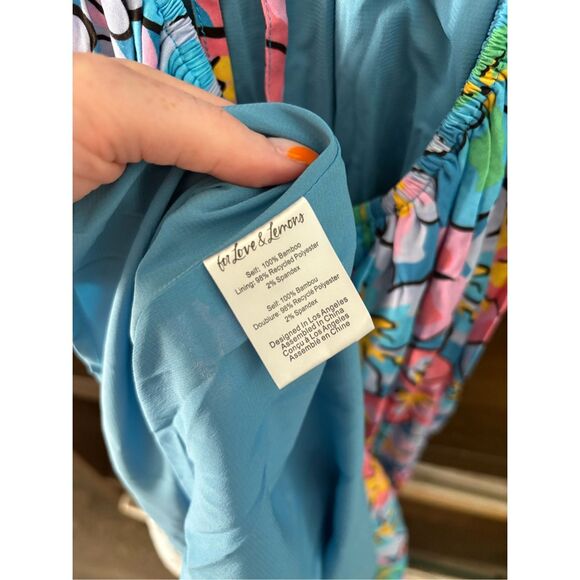 NWT For Love & Lemons Yasmin Multicolor Floral Maxi Dress Size Small $268 MSRP - Picture 10 of 10